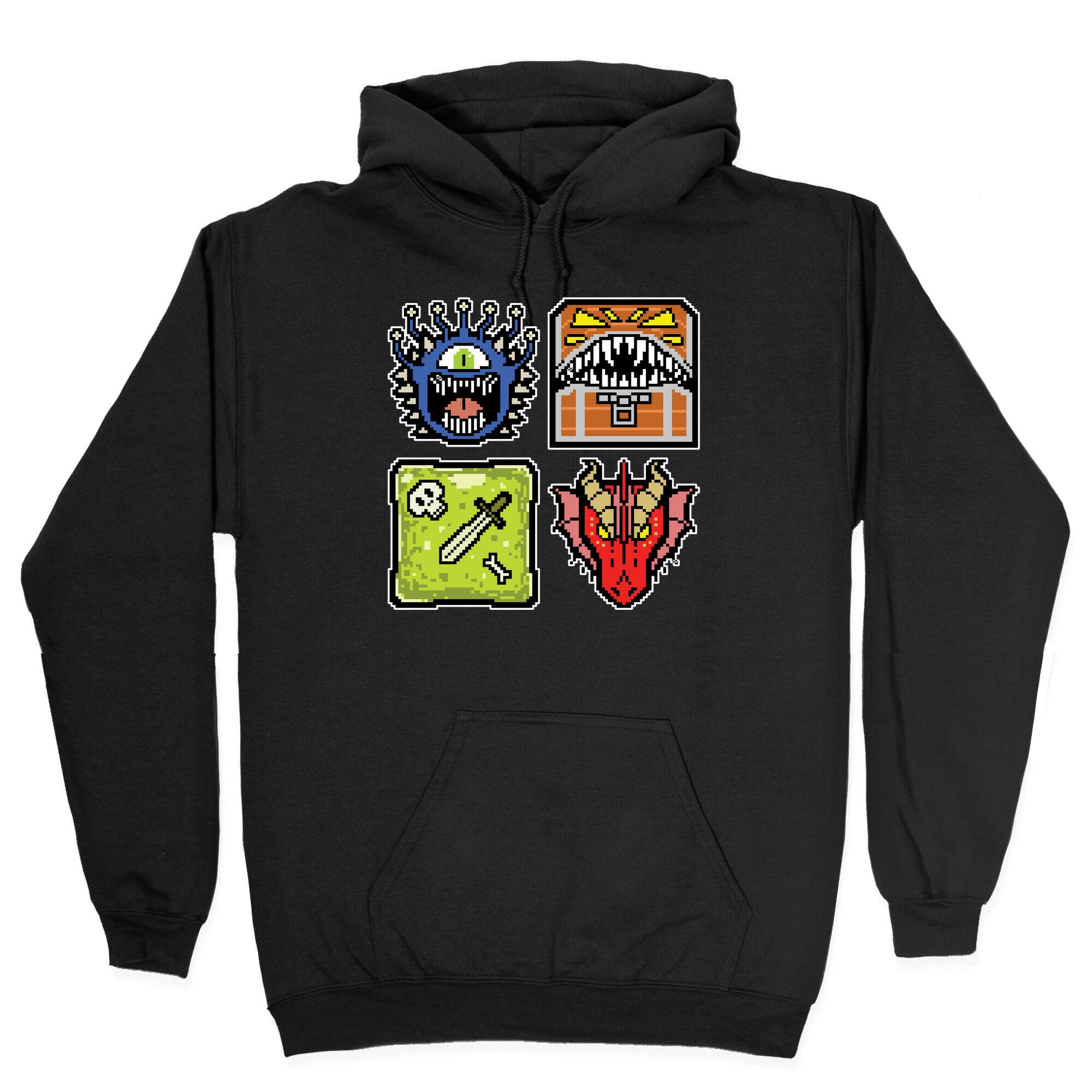 Pixel DnD Monsters Hoodie